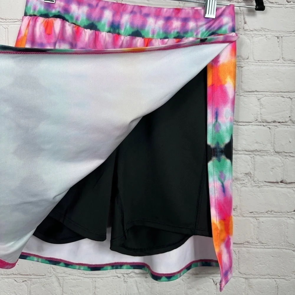 Zelos‎ Skort Skirt multi color stretch golf tennis active, sz S, GUC